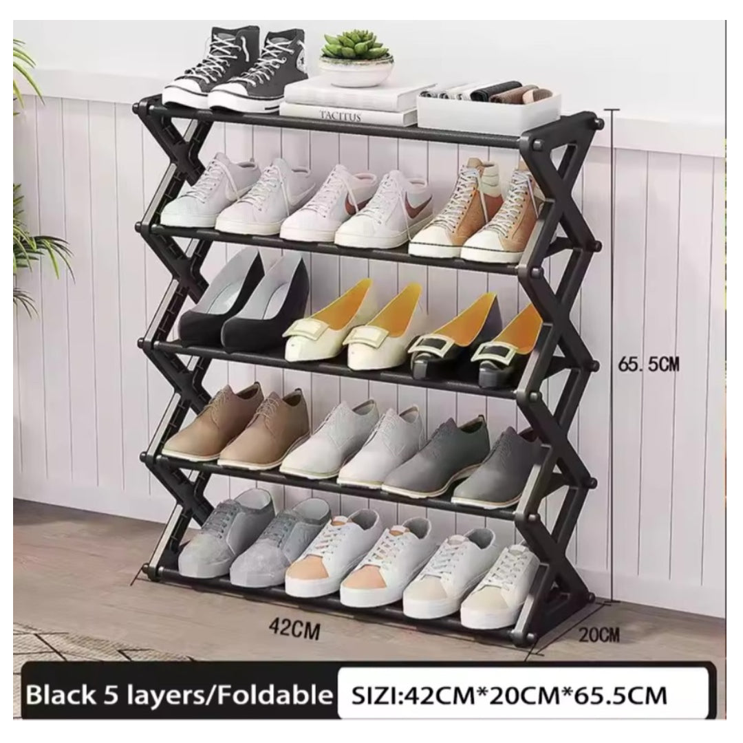 Zapatero Organizador De 5 Niveles – Estante Multiusos Compacto Y Resistente Casa Prática