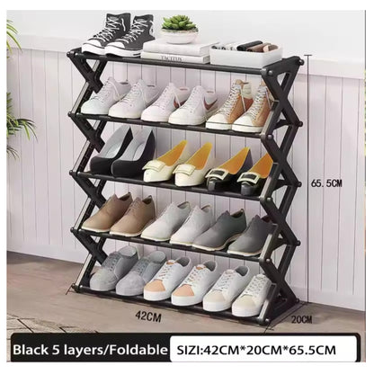 Zapatero Organizador De 5 Niveles – Estante Multiusos Compacto Y Resistente Casa Prática