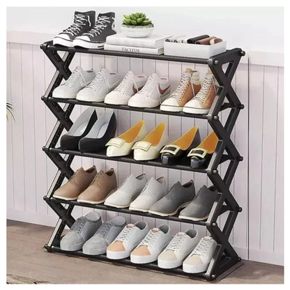 Zapatero Organizador De 5 Niveles – Estante Multiusos Compacto Y Resistente Casa Prática