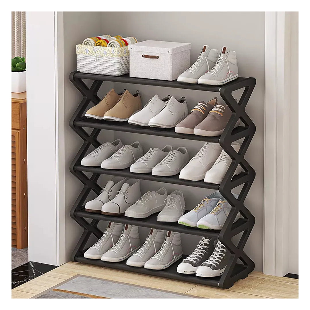 Zapatero Organizador De 5 Niveles – Estante Multiusos Compacto Y Resistente Casa Prática