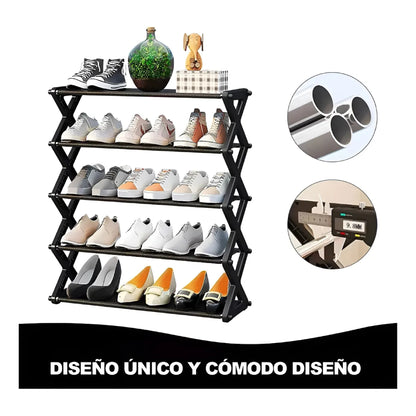 Zapatero Organizador De 5 Niveles – Estante Multiusos Compacto Y Resistente Casa Prática